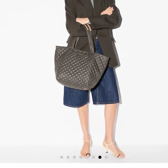 MZ Wallace Quilted Charcoal Tote - Picture 4 of 6